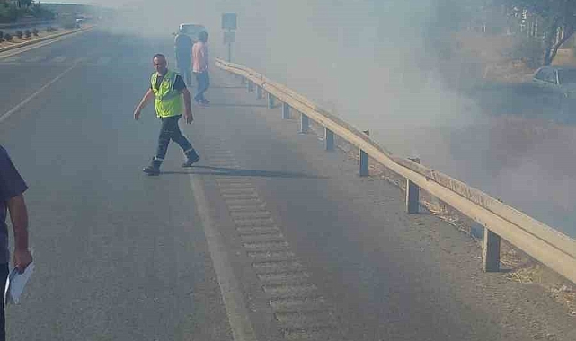 Sigara izmariti yangın çıkardı