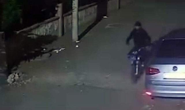 Siverek&#039;te motosiklet hırsızlığı güvenlik kamerasında