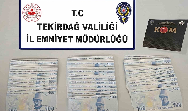 Tekirdağ&#039;da 23 bin TL sahte para ele geçirildi