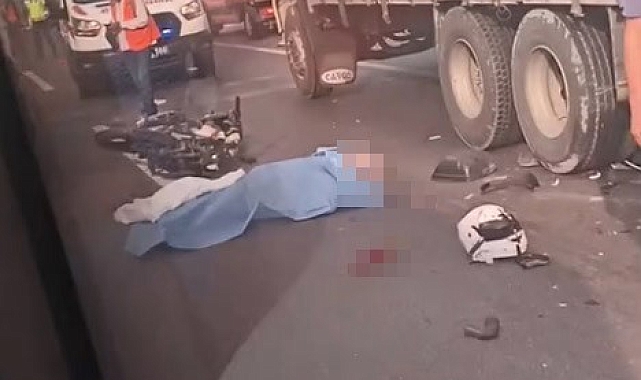 Tıra çarpan motosikletin sürücüsü hayatını kaybetti