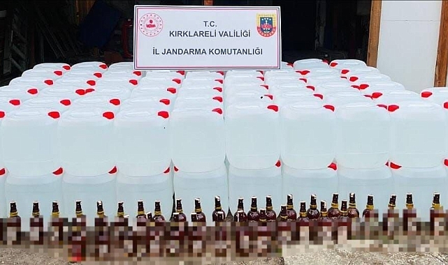 3 bin 360 litre etil alkol ele geçirildi