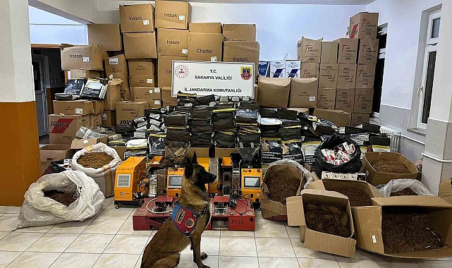4 milyon liralık kaçak sigara malzemeleri ele geçirildi