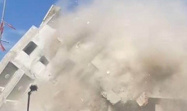 6 katlı bina yerle bir oldu