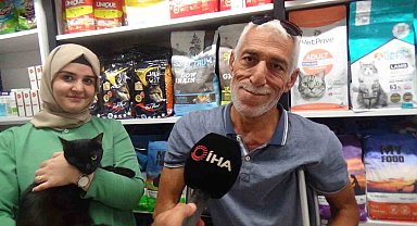 60 bin TL ödülle aranan kedi ayağına geldi