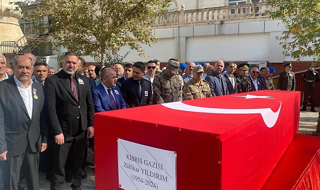 70 yaşındaki Kıbrıs gazisi son yolculuğuna uğurlandı