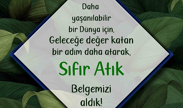 Aras EDAŞ &#039;Sıfır atık Belgesini aldı