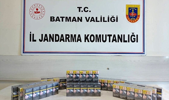Batman&#039;da 720 paket gümrük kaçağı sigara ele geçirildi