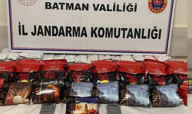 Batman&#039;da çok sayıda gümrük kaçağı sigara ele geçirildi