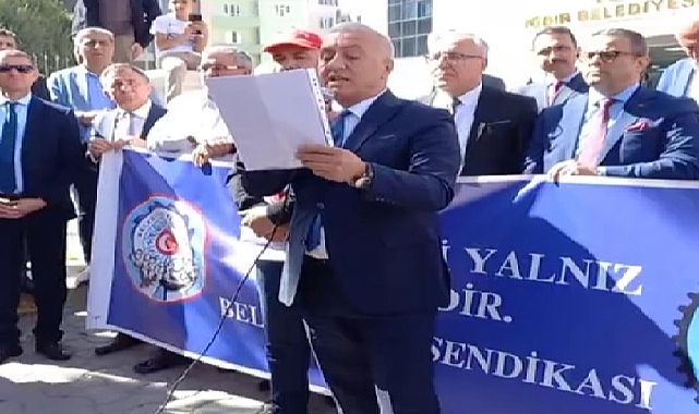 Belediye-İş Sendikası’na bağlı 30 Başkandan Iğdır’da işten çıkarılan işçilere destek