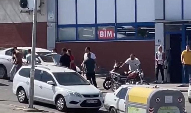 BİM çalışanları ve müşteriler arasında çıkan tartışma kavgaya dönüştü