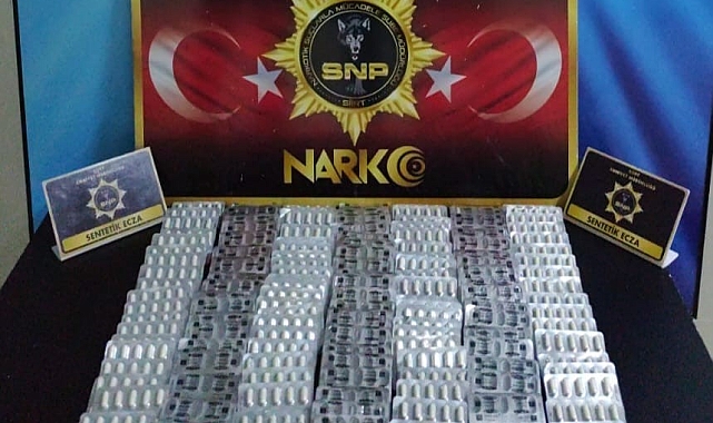 Bin 443 uyuşturucu hap ele geçirildi