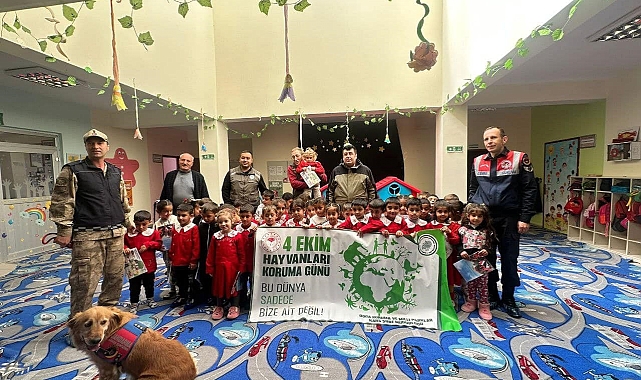Doğa ve hayvanları korumanın önemi çocuklara anlatıldı