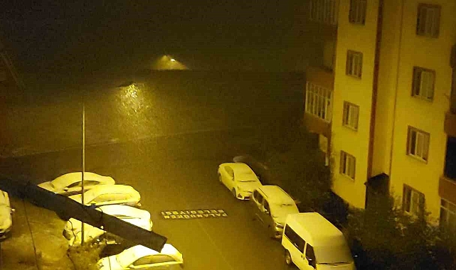 Erzurum kent merkezine kar yağdı