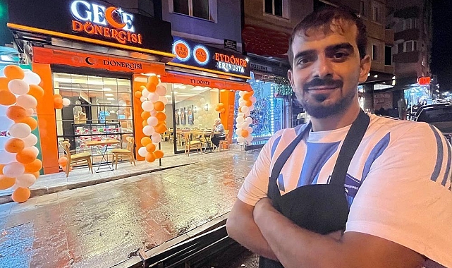Genç girişimci  &#039;gece döneri&#039; konseptiyle açtığı işyerinde Erzurum&#039;da bir ilki gerçekleştirdi