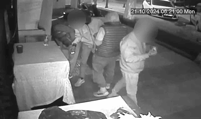Hırsızları güvenlik kameralarına takıldı