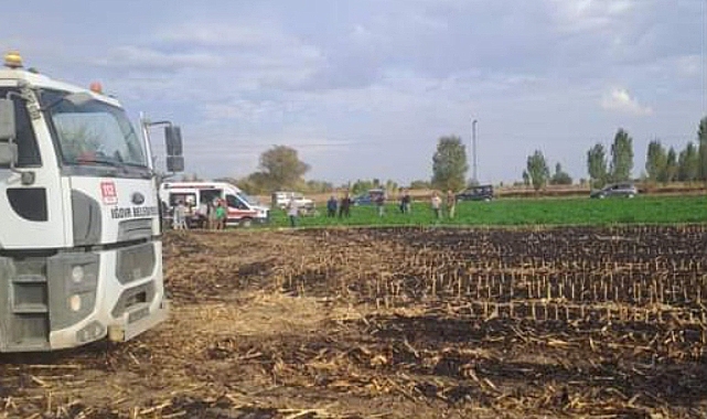 Iğdır&#039;da anız yangını eve sıçradı!