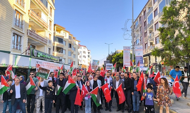 Iğdır’da Filistin&#039;e destek yürüyüşü