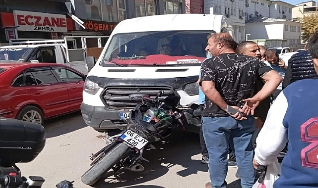 Iğdır’da kaza; minibüs ile motosiklet çarpıştı 1 ağır yaralı!