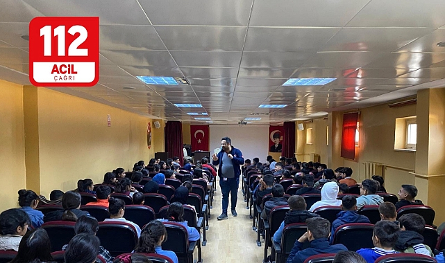 Iğdır’da öğrencilere hangi durumlarda 112’yi arayacakları anlatıldı