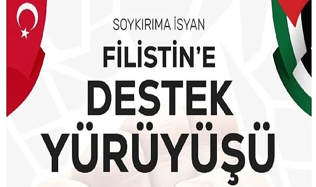 Iğdır’da Soykırıma İsyan Filistin’e destek yürüyüşü