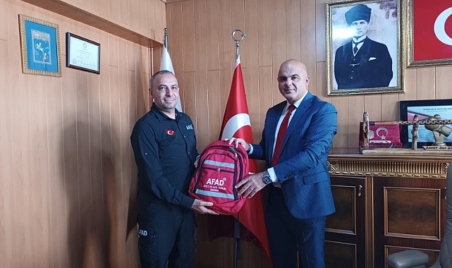 İl Afet Müdürü Deniz’den Tuzluca Belediye Başkanı Türkan’a ziyaret