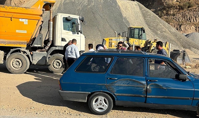 Kum ocağından kum ve çakıl taşıyan kamyonlar bölgede halkın korkulu rüyası oldu