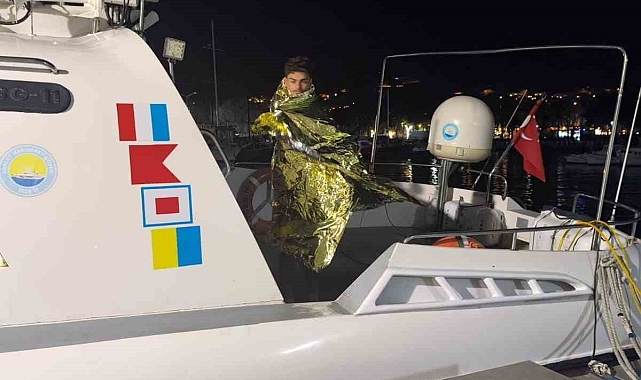 Muğla&#039;nın Bodrum İlçesinden  Yüzerek Karşıya Geçmeye Çalıştı