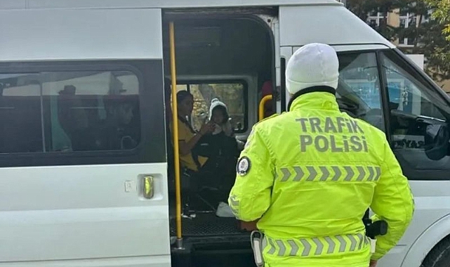 Okul servisleri tek tek kontrol ediliyor