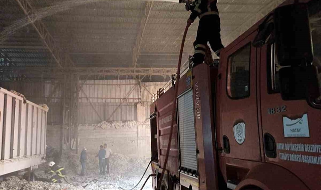 Pamuk fabrikasında yangın çıktı