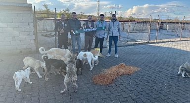Payegan taraftar gurubundan Iğdır Hayvan barınağına ziyaret