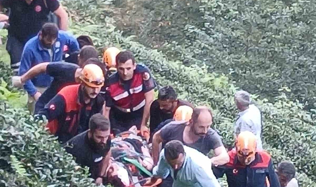 Rize&#039;de uçuruma yuvarlanan araçtaki 1 kişi hayatını kaybetti