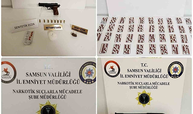 Samsun&#039;da eş zamanlı uyuşturucu operasyonu