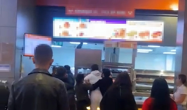 Sipariş kavgasında yumruklar havada uçuştu