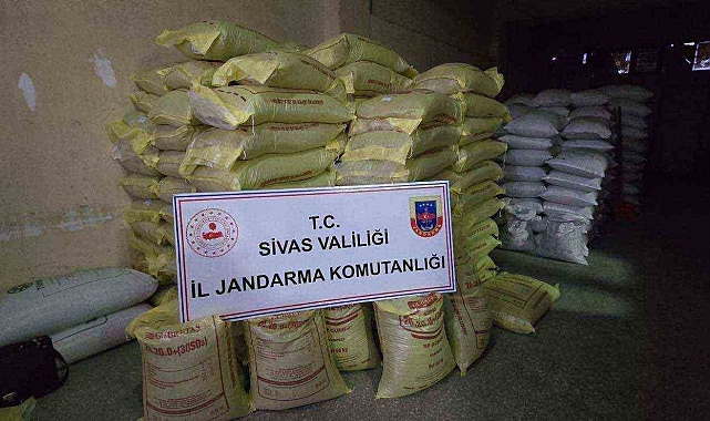 Sivas&#039;ta 45 ton sahte gübre ele geçirildi