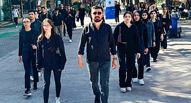 SUBÜ Hendek MYO Topluluğu, Kadın cinayetlerine dikkat çekmek için yürüdüler