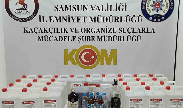 130 litre etil alkol ve 16 litre sahte içki ele geçirildi