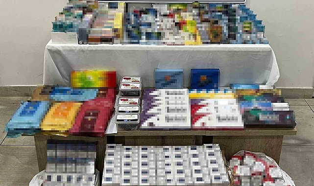 2 bin 132 paket kaçak sigara ve tütün ele geçirildi