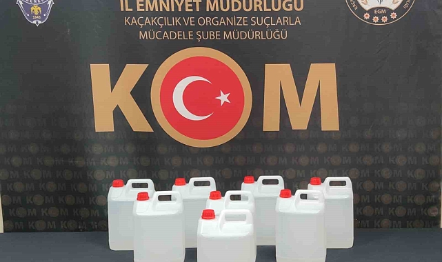 40 litre etil alkol ele geçirildi