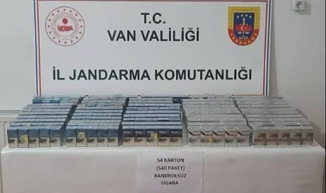 860 paket kaçak sigara ele geçirildi
