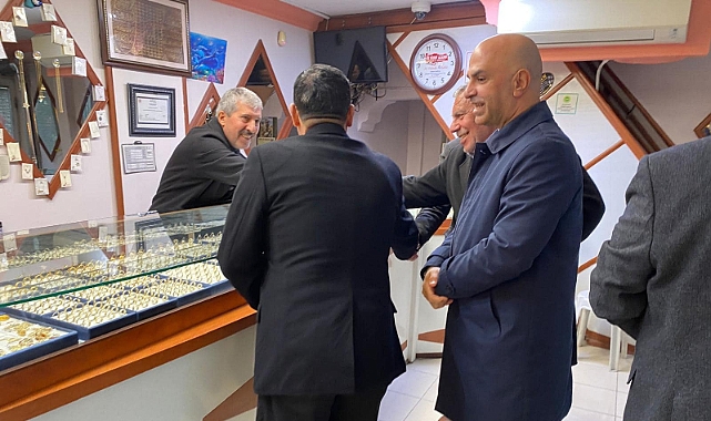 AK Parti Iğdır Merkez İlçe Başkanı Engin, kuyumcu esnafıyla bir araya geldi