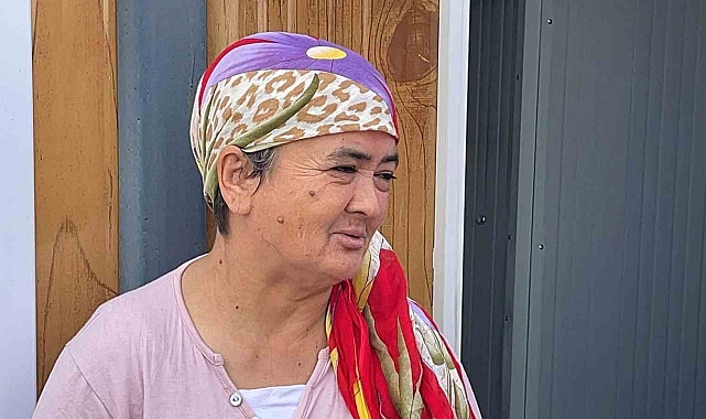 Barakada yaşayan kadın, konteyner kentte yerleştirildi
