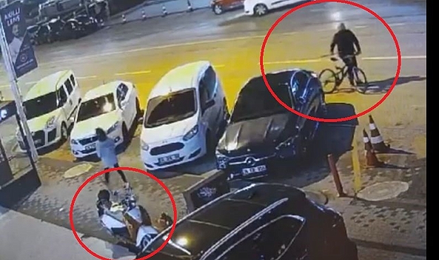 Çaldığı bisikletle gelip motosiklet çaldı