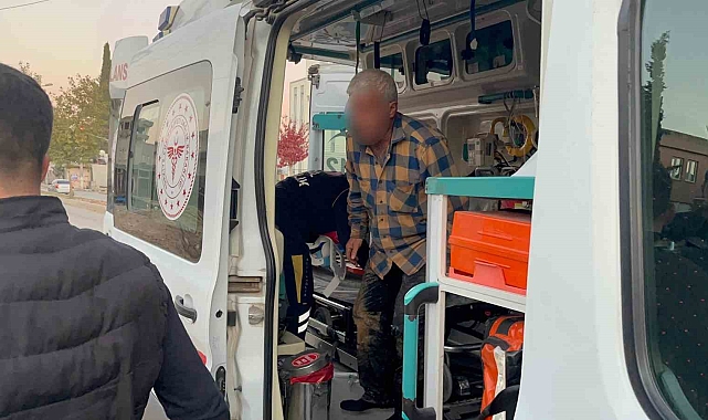 Çalıştığı esnada başına kolon demiri düşen işçi yaralandı