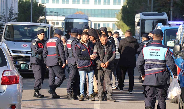 Cevizin parasını ödemeyen şüpheliler adliyeye sevk edildi