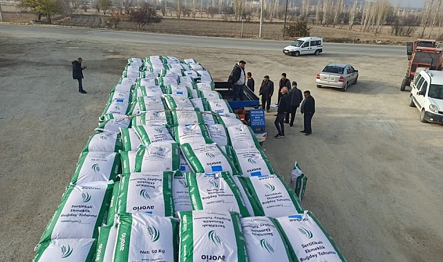 Çifçilere yüzde 50 hibeli buğday tohumu dağıtıldı