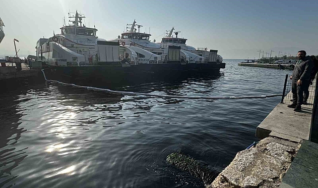 Deniz yüzeyi siyah yağ tabakası ile kaplandı