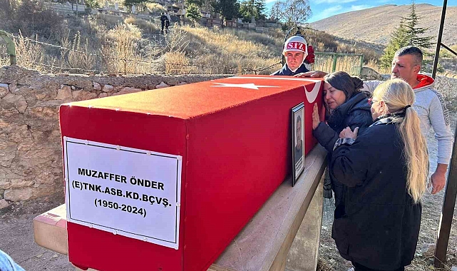 Emekli astsubay son yolculuğuna uğurlandı