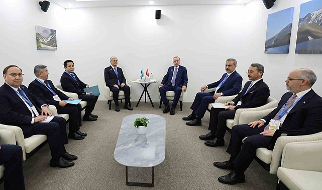 Erdoğan, Kazakistan Cumhurbaşkanı Tokayev ile görüştü