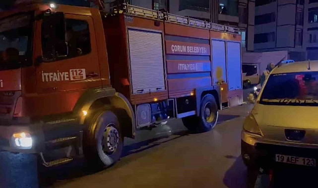 Evde elektrikli sobanın halının üzerine devrilmesi yangına sebep oldu