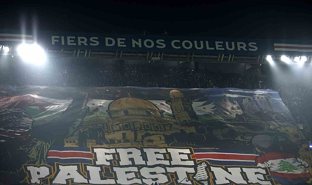 Fransız Bakan&#039;dan PSG&#039;nin açtığı &quot;Özgür Filistin&quot; pankartına tepki